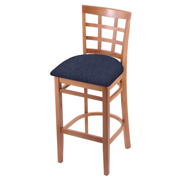 25" Counter Stool, Medium Finish, Graph Anchor Seat